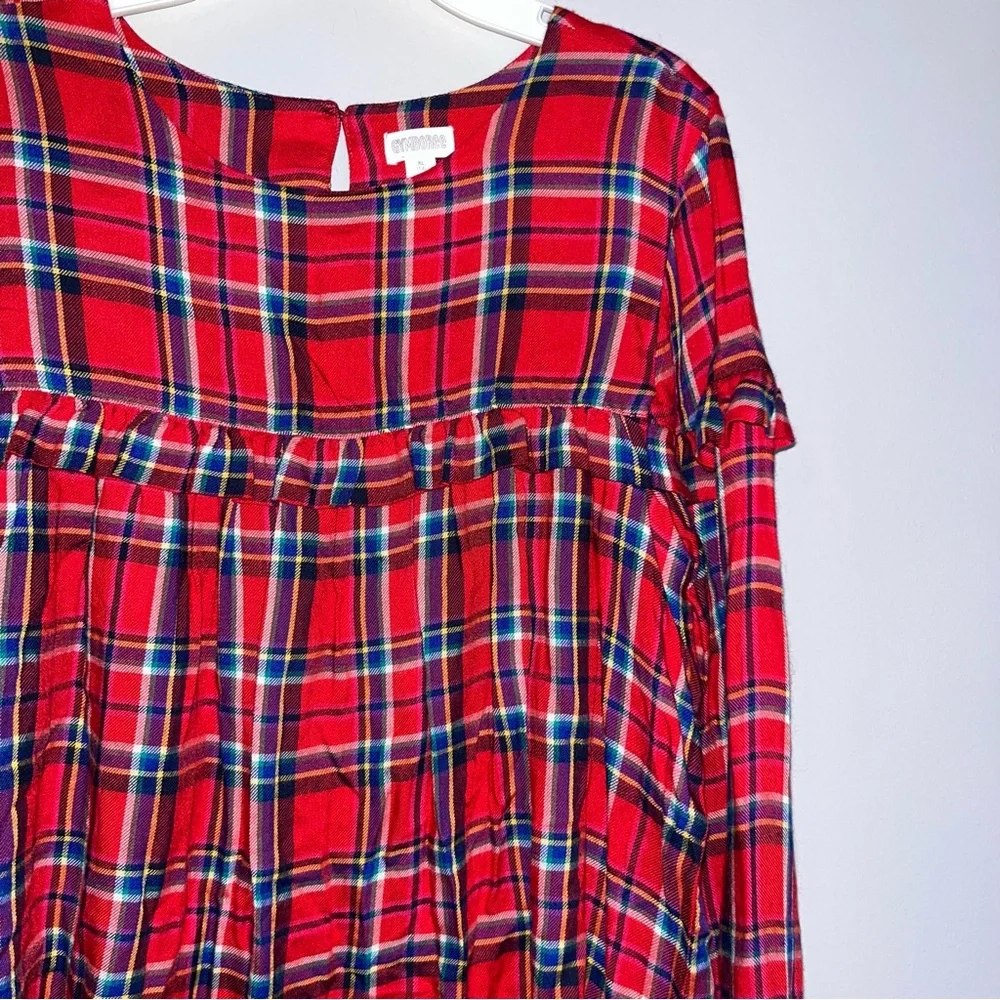Gymboree Red Plaid Kids Blouse